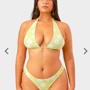 black bough swim top- buttercup baby